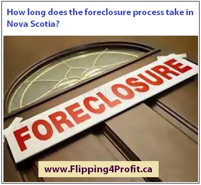 How long does the foreclosure process take in Nova Scotia?
