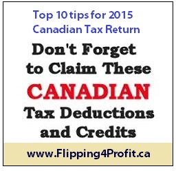 Top 10 Tips For 2015 Canadian Tax Return