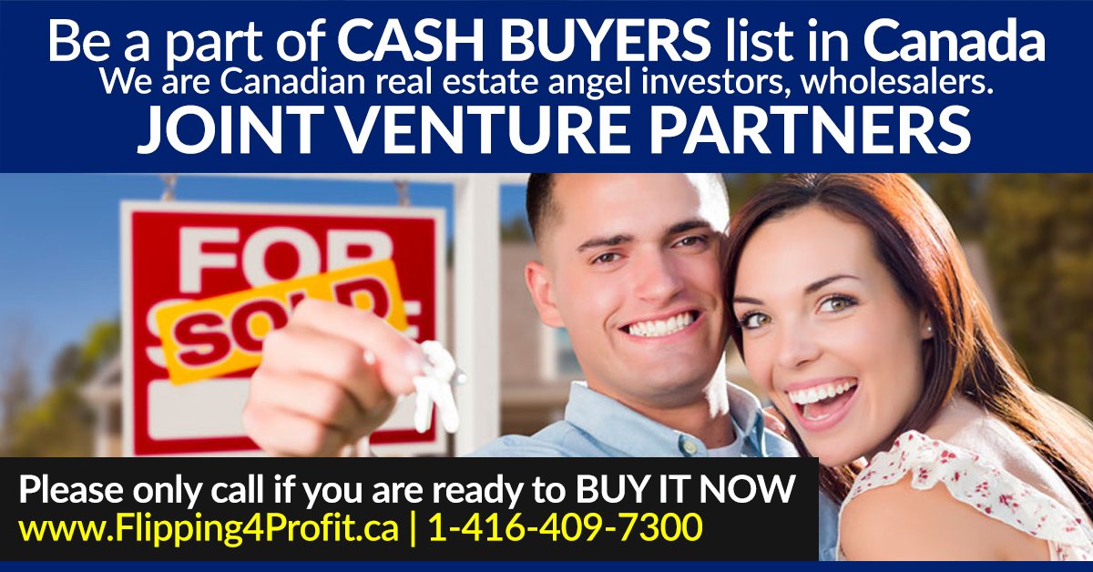 Canadian Cash Buyers in Real Estate