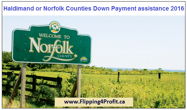 Haldimand or Norfolk Counties Down Payment Assistance 2016