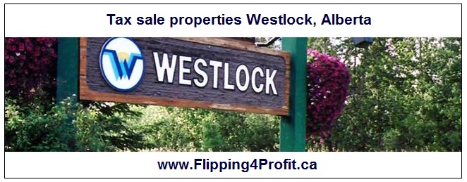 Tax sale properties Westlock, Alberta