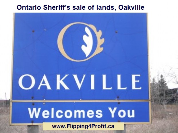 Ontario Sheriff's Sale of lands, Oakville