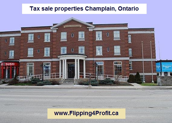 Tax sale properties Champlain, Ontario