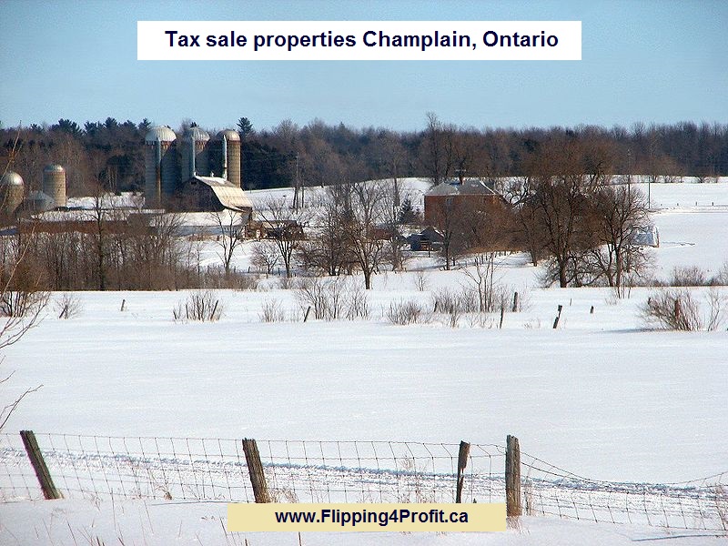 Tax sale properties Champlain, Ontario