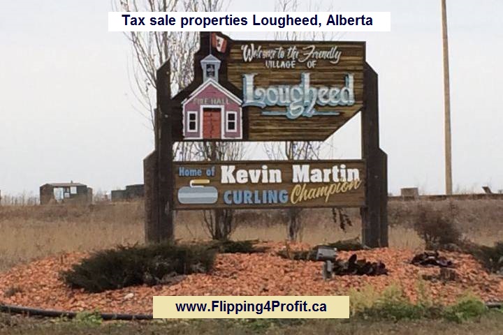 Tax sale properties Lougheed, Alberta