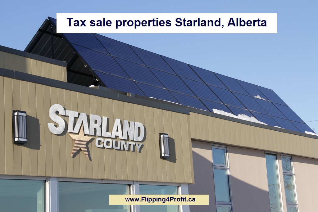 Tax sale properties Starland, Alberta