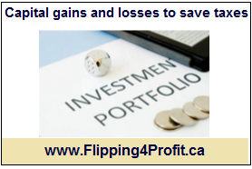 Capital gains and losses to save taxes