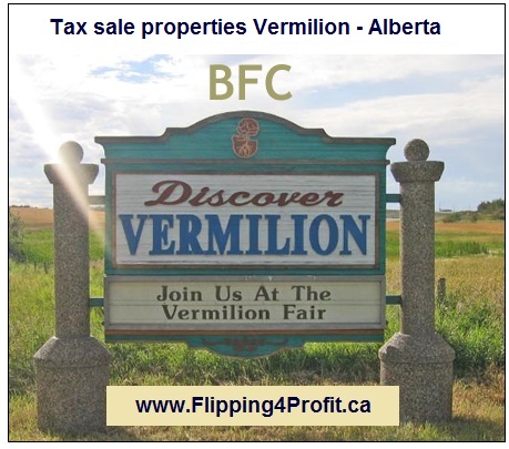 Tax sale properties Vermillion - Alberta