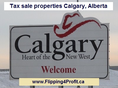 Tax sale properties Calgary, Alberta