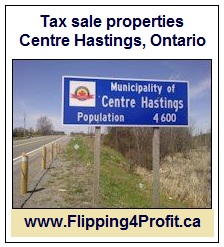 Tax sale properties Centre Hastings, Ontario