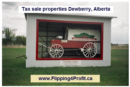 Tax sale properties Dewberry, Alberta