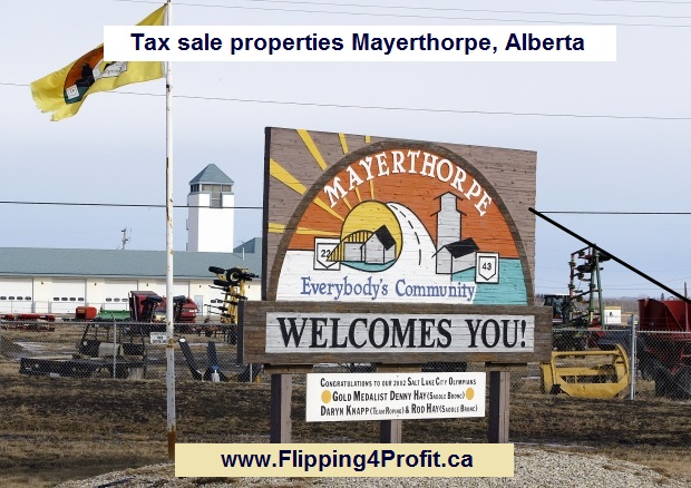 Tax sale properties Mayerthorpe, Alberta