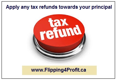 Apply any tax refunds towards your principal