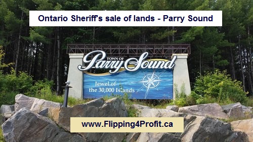 Ontario Sheriff's Sale of Lands - Parry Sound