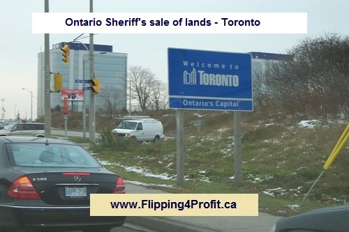 Apr 13, 2016 Ontario Sheriff's sale of lands - Toronto
