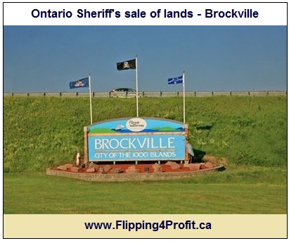 Ontario Sheriff's sale of lands - Brockville