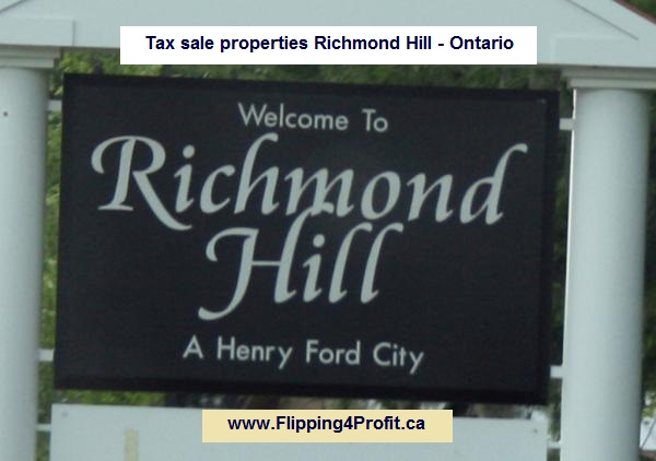 Tax sale properties Richmond Hill - Ontario