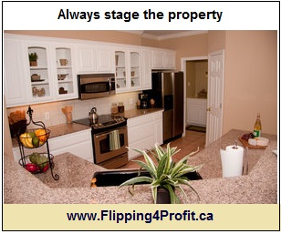 Always stage the property