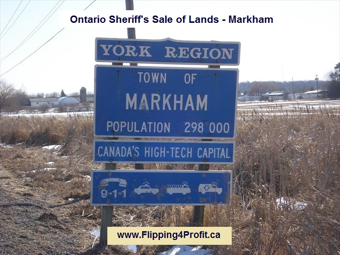Ontario Sheriff's sale of lands - Markham