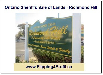 Ontario Sheriff's Sale of Lands - Richmond Hill