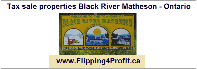 Tax sale properties Black River Matheson - Ontario