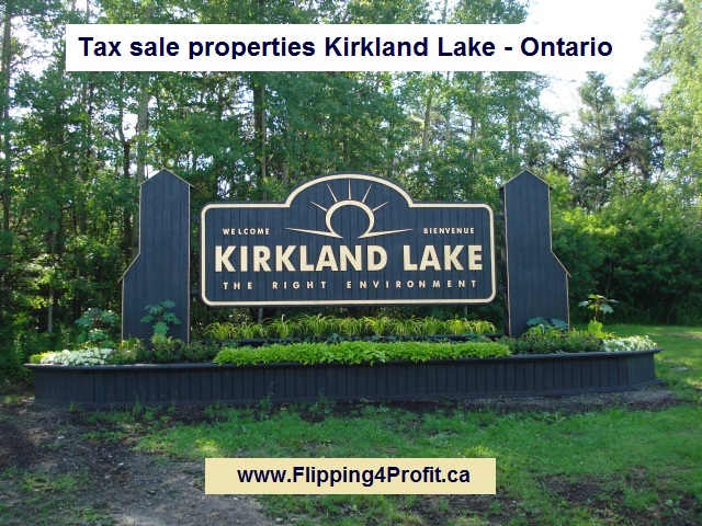 Tax sale properties Kirkland Lake Ontario