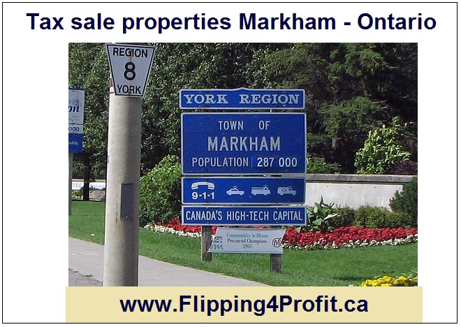 Tax sale properties Markham - Ontario