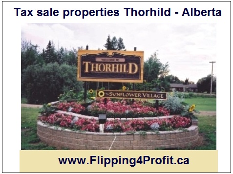 Tax sale properties Thorhild - Alberta
