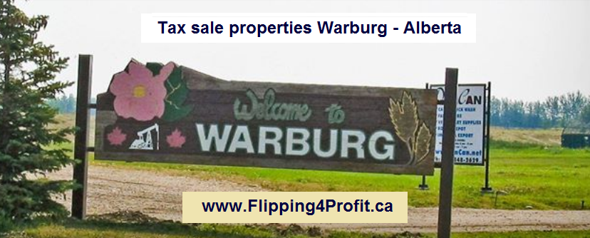 Tax sale properties Warburg - Alberta