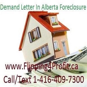 Demand letter in Alberta Foreclosure