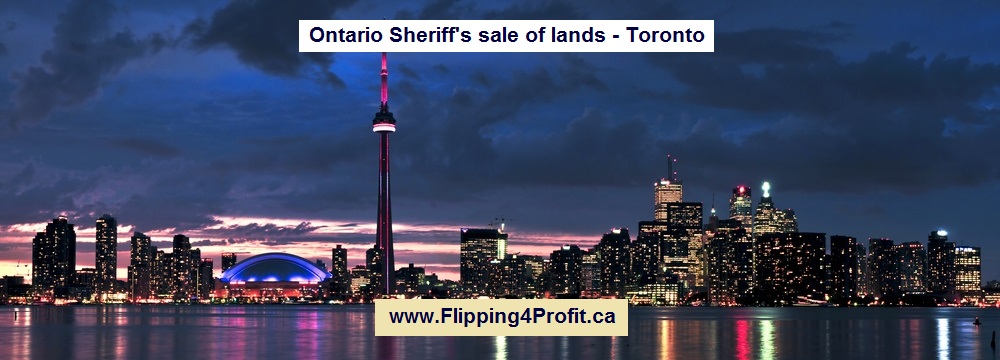 July 12, 2016 Ontario Sheriff's sale of lands - Toronto