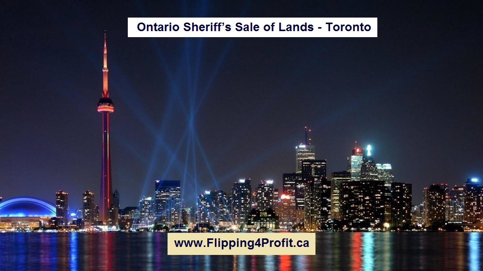 July 12, 2016 Ontario Sheriff’s Sale of Lands - Toronto
