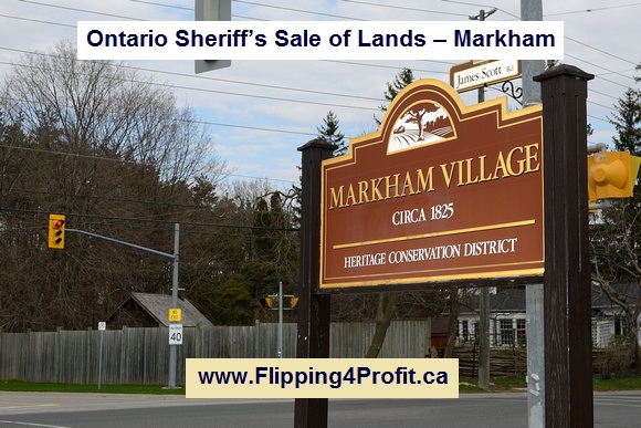 Ontario Sheriff’s Sale of Lands – Markham