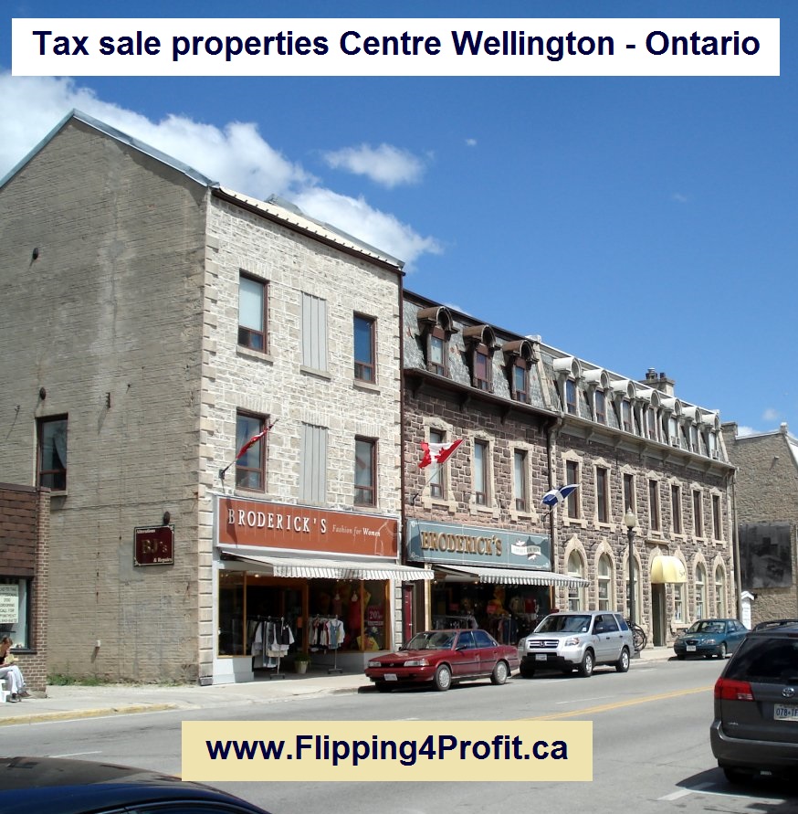 Tax sale properties Centre Wellington - Ontario