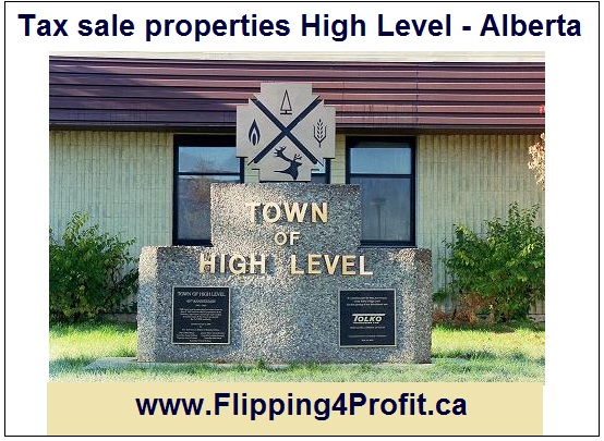 Tax sale properties High Level - Alberta
