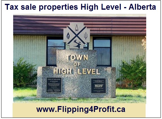 Tax sale properties High Level - Alberta