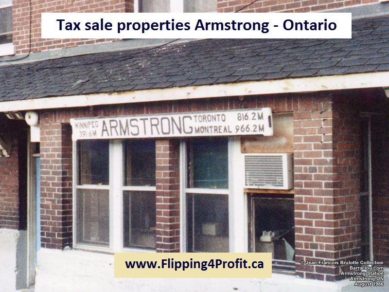 Tax sale properties Armstrong - Ontario