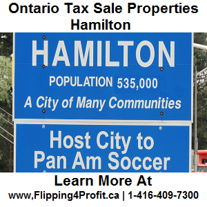 Tax sale properties Hamilton - Ontario