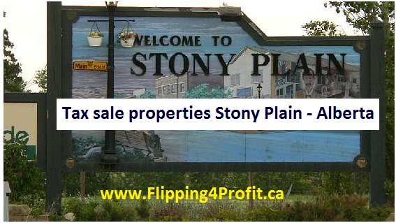 Tax sale properties Stony Plain - Alberta