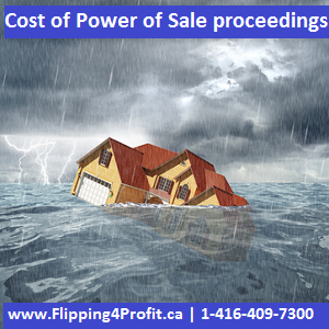 Cost of Power of sale proceedings
