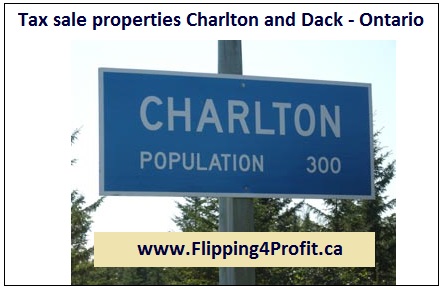 Tax sale properties Charlton and Dack - Ontario