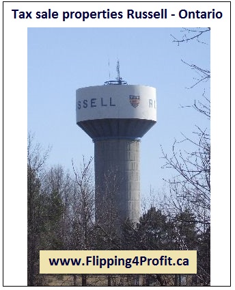 Tax sale properties Russell - Ontario