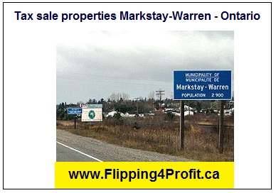 Tax sale properties Markstay-Warren - Ontario