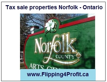 Tax sale properties Norfolk - Ontario