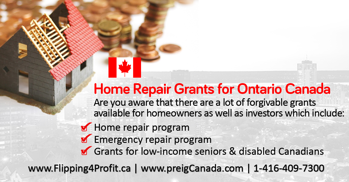 Ontario Home Repair Grants