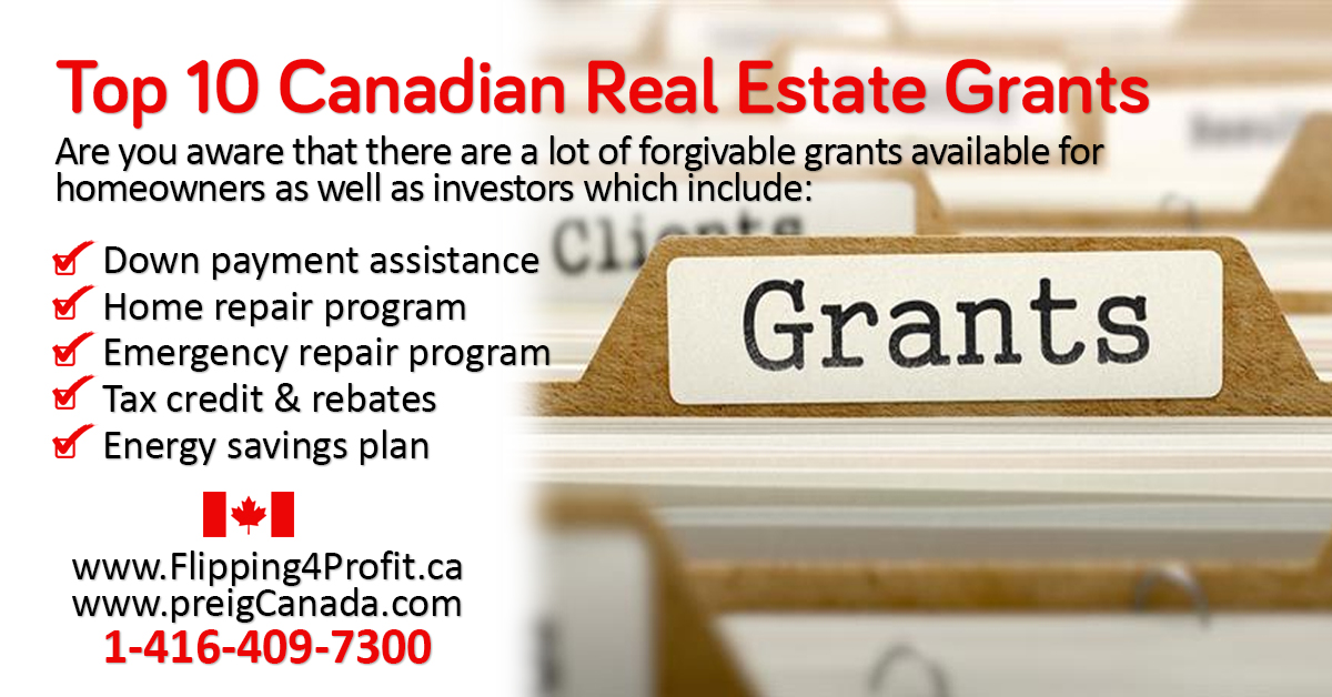 Top 10 Canadian Real Estate Grants