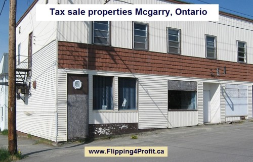 Tax sale properties Mcgarry, Ontario