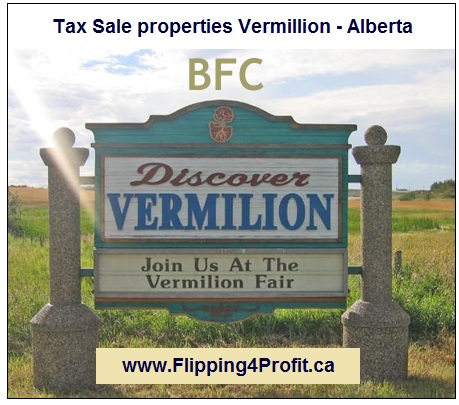 Tax Sale properties Vermillion - Alberta