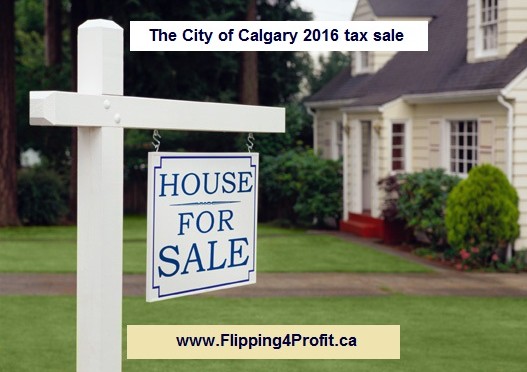The city of Calgary 2016 tax sale