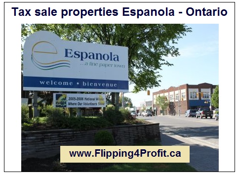 Tax sale properties Espanola - Ontario